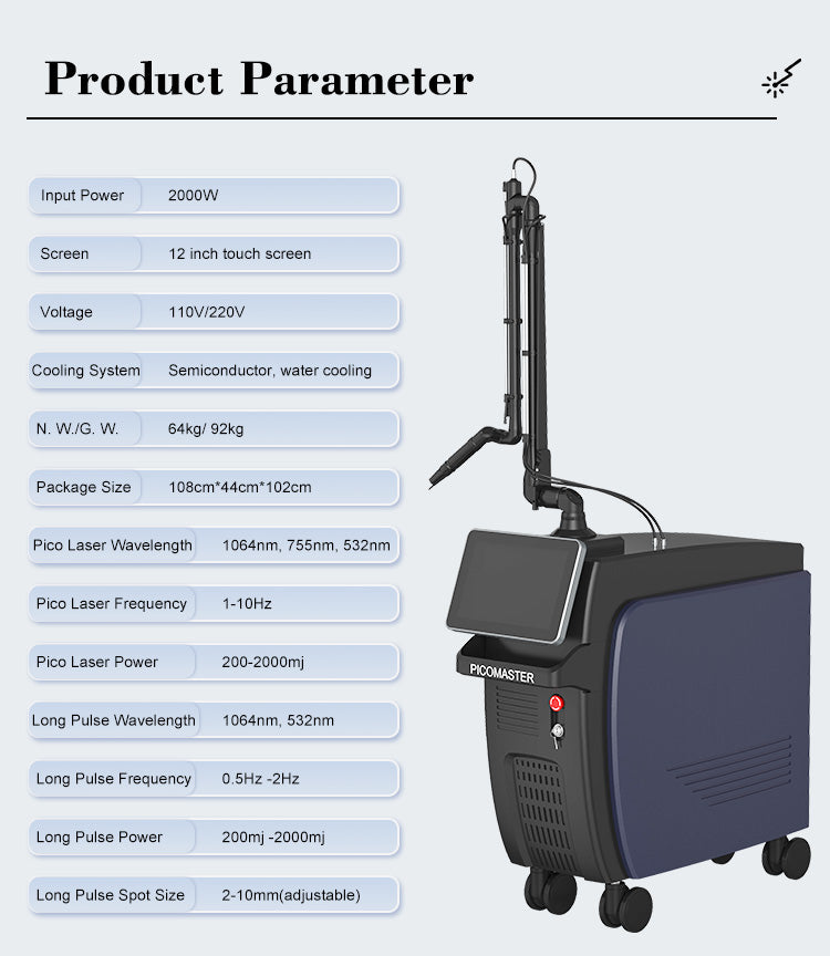 PL268 Picosecond beauty machine / Long Pulse Laser Systems