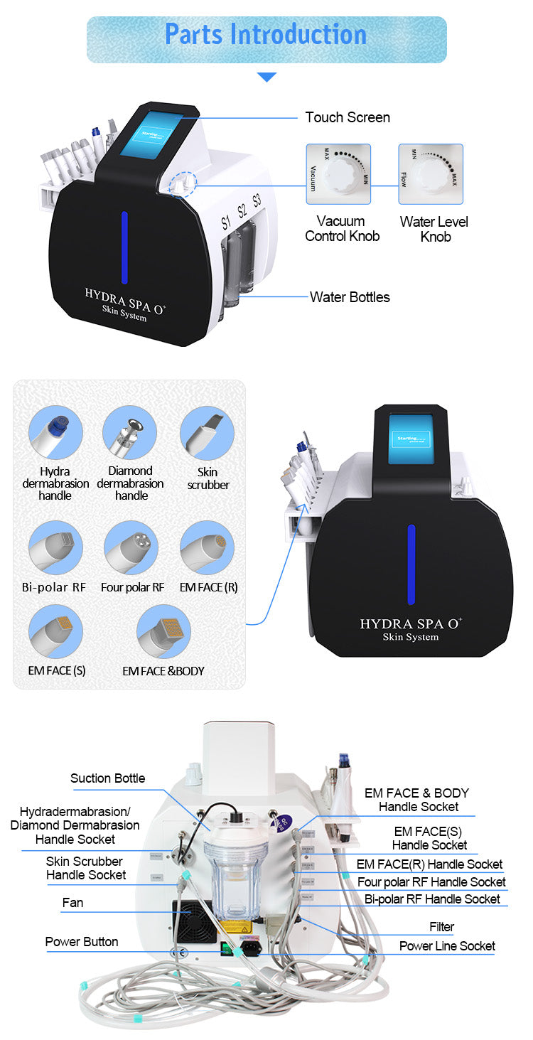 SPA M86 HydraFacial Machines 8 in 1