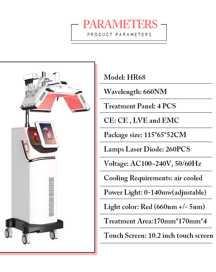 HR68 Laser Hair Growth Machine